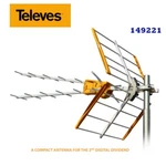 Televes 149221 2ND Digital Dividend Zenit Uhf Antenna Yagi LTE700. Fixed Price $89.95.