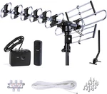 Five Star Outdoor Hd Tv Antenna Strongest Up 200 Miles Long Range With Motori. Fixed Price $91.99.