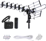 Five Star Outdoor Hd Tv Strongest Up To 200 Miles Long Antenna+kit. Fixed Price $113.58.