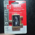 Rca 2-WAY Switch Antenna/cable Splitter VH71R Coaxial Satellite Gaming Tv. Fixed Price $9.99.