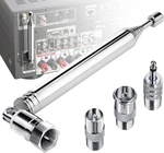 Fm Radio Antenna, Ancable Indoor Telescopic 75 Ohm Type Male Plug. Fixed Price $14.99.