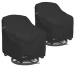 Anartcle Outdoor Swivel Lounge Chair Cover 2PACK-35"D X 37"W 38.5"H, Black. Fixed Price $70.05.