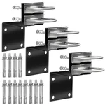 Mookeerf Antenna Pole Mount Bracket Kits 3 Pack Black-coated Mast U-bracke. Fixed Price $56.23.