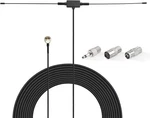 Superbat Fm Radio Antenna 75 Ohm Adhesive Mounting Indoor Dipole For. Fixed Price $16.28.