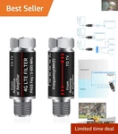 2-PACK Filter For Tv Antenna Enhance Signal Clarity & Reduce Interference. Fixed Price $27.99.