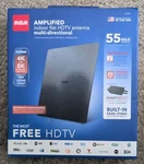 Rca ANTB55E Indoor Flat Amplified Hdtv Antenna Multi Directional Mile Range. Fixed Price $12.50.