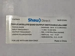 SHAW60E-SKW 3112 298 04422 Triple Satellite Quad Output Switchable. Fixed Price $39.00.