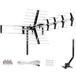 Five Star Outdoor Hdtv Antenna Up To 200 Mile Long Range, Attic Roof Black. Fixed Price $128.09.