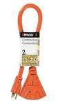 Woods 990824 12/3 Stw Orange Outlet Foot Power Block Cord 15 Amp. Fixed Price $7.60.