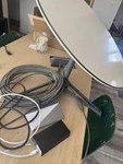 Starlink Gen 1 Round Dish Kit, Original Model For Parts But Works *read*. Fixed Price $150.00.