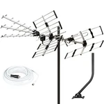 Five Star Hdtv Outdoor Antenna 200 Miles Long Range Upgraded Yagi Vhf Uhf. Fixed Price $166.15.