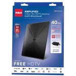 Rca ANT1360E Black 40 Mi Range Indoor Amplified Hdtv Flat Antenna Ft. Cable. Fixed Price $33.89.