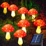 8-PACK Red Solar Mushroom Lamp, Modes, Outdoor Waterproof, For Garden Decor.... Fixed Price $29.72.