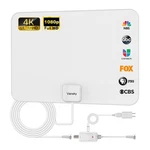 Indoor, Digital Amplified Hdtv Antenna, 1080P Vhf Uhf White. Fixed Price $40.31.