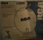 Rca DSA100RW 18" Wide Satellite Dish Antenna-rare-ships 24 Hours. Fixed Price $189.88.