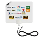 Paper-thin Indoor Tv Antenna, Amplified, Uhf Vhf, 60-MILE Range,.... Fixed Price $43.99.