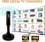 Tv Antenna, Digital Hd Portable Indoor, 360 Reception Magnetic Base New. Fixed Price $19.95.