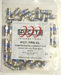 Brand New Compression Connectors PCT-TRS-6L Series Quad Shield Coaxial Cable. Fixed Price $20.00.